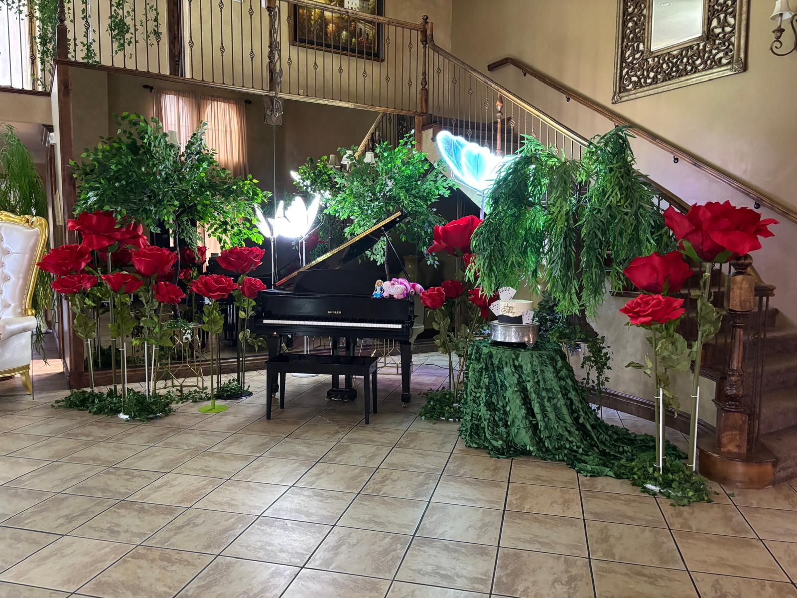 Elegant wedding venue interior